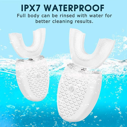 360° Automatic U-Shaped Electric Toothbrush | Rechargeable & Waterproof