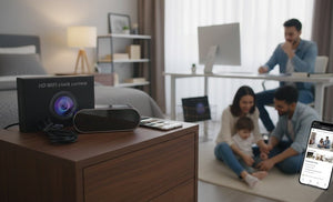 HD WiFi Clock Camera | Smart Indoor Security Camera with Real-Time Monitoring