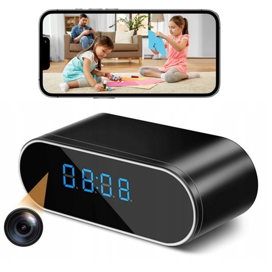 HD WiFi Clock Camera | Smart Indoor Security Camera with Real-Time Monitoring